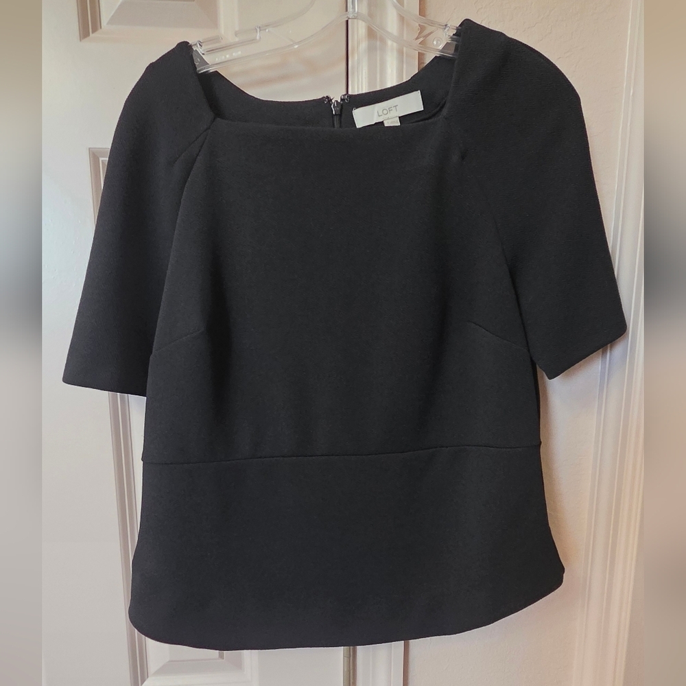 LOFT Elegant Black Blouse